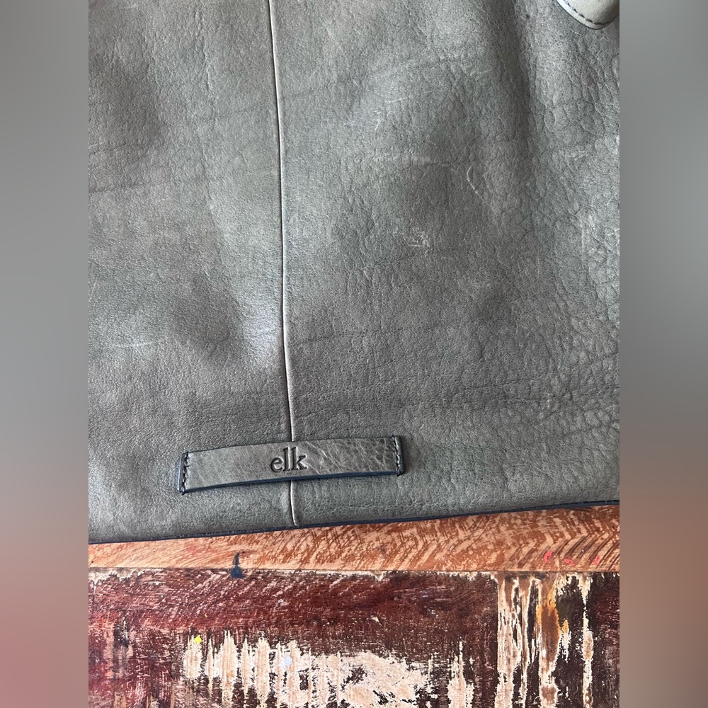 Elk Leather handbag green - Picture 2 of 9